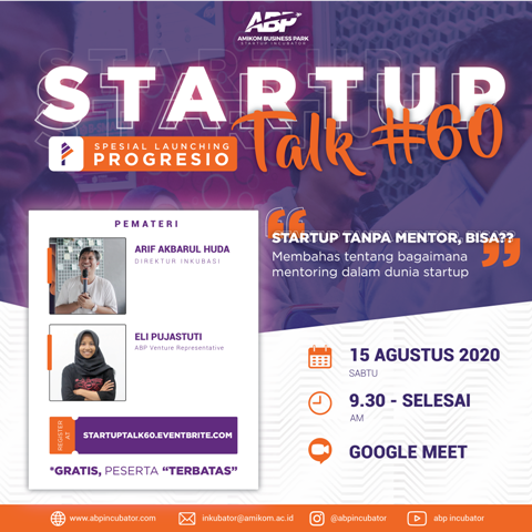 STARTUP TALK #60: “STARTUP TANPA MENTOR, BISA?”