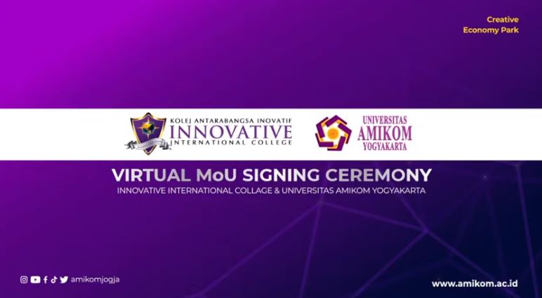 MoU Universitas Amikom Yogyakarta dengan Innovative International College (IIC) Malaysia