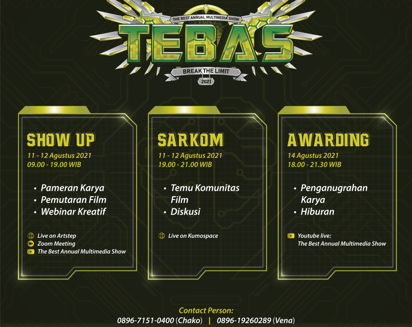 Show Up dan Awarding Night TEBAS 2021 – Jelajah Ruang Perantara